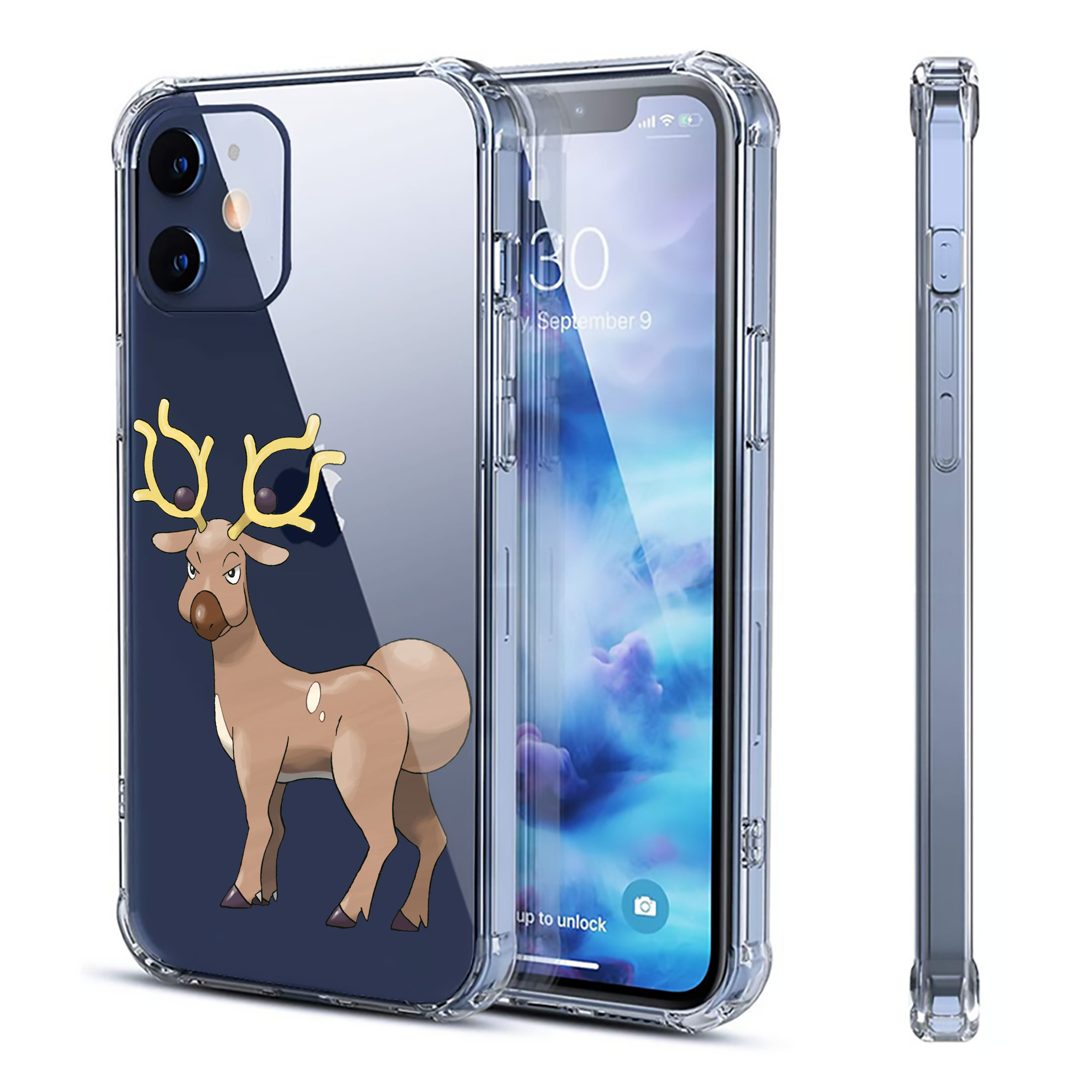 （画像用） ポケットモンスター Pokémon 【iPhone 12シリーズ対応】透明スマホケース（クリアソフトケース）